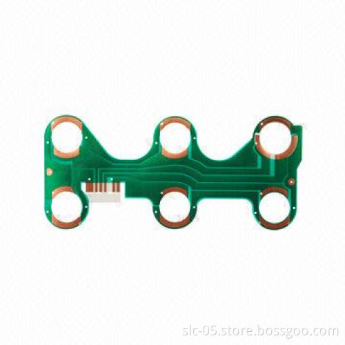 Double-sided flexible PCBs, surface chem Ni/Au and green solder mask